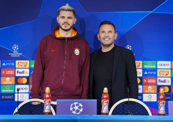 Football, CL, Galatasaray Istanbul, Press conference