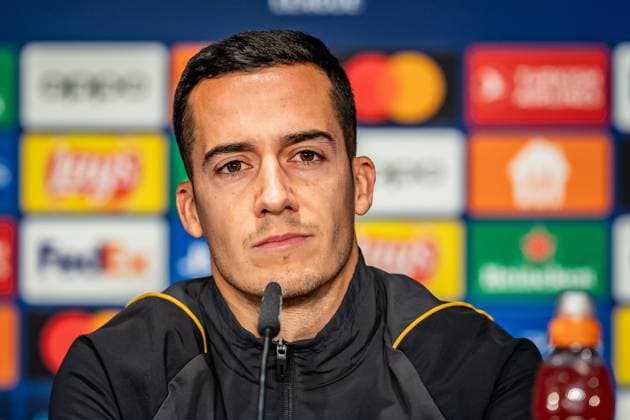 UEFA Champions League press conference and training Real Madrid Berlin, 11 12 2023 Lucas Vazquez Real Madrid, 17 UEFA Champions League press conference and training Real Madrid before the match 1 FC Union Berlin vs Real Madrid, Olympiastadion, Berlin, 11 12 2023 Copyright: xBEAUTIFULxSPORTS LucianoxLimax