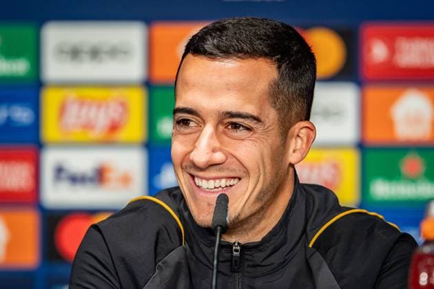 UEFA Champions League press conference and training Real Madrid Berlin, 11 12 2023 Lucas Vazquez Real Madrid, 17 UEFA Champions League press conference and training Real Madrid before the match 1 FC Union Berlin vs Real Madrid, Olympiastadion, Berlin, 11 12 2023 Copyright: xBEAUTIFULxSPORTS LucianoxLimax