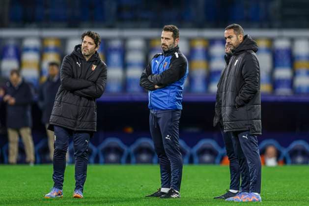 traning SC Braga Braga™s Portuguese coach Artur Jorge during the SC Braga training the day before the Champions League football match against SSC Napoli at the Diego Armando Maradona stadium on 11 December, 2023 ABPH4490 Copyright: xAntonioxBalascox