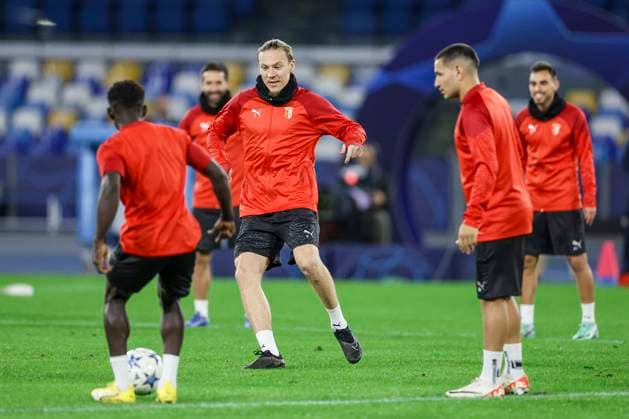 traning SC Braga Braga s Turkish defender Serdar SaatcÄ± during the SC Braga training the day before the Champions League football match against SSC Napoli at the Diego Armando Maradona stadium on 11 December, 2023 ABPH4614 Copyright: xAntonioxBalascox