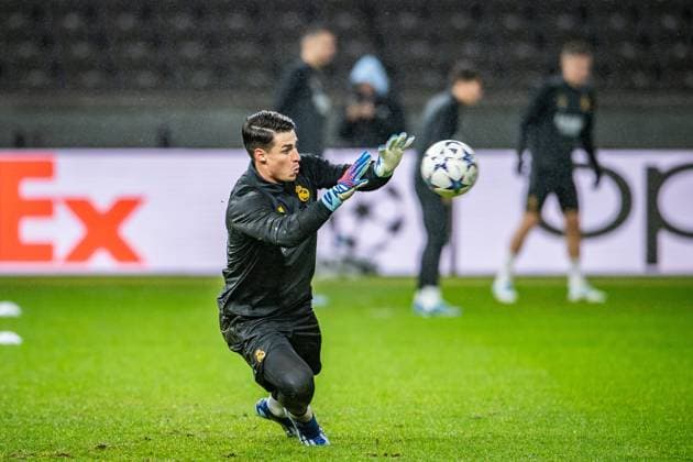 UEFA Champions League press conference and training Real Madrid Berlin, 11 12 2023 Kepa Real Madrid, 25 UEFA Champions League press conference and training Real Madrid before the match 1 FC Union Berlin vs Real Madrid, Olympiastadion, Berlin, 11 12 2023 Copyright: xBEAUTIFULxSPORTS LucianoxLimax