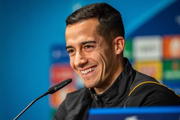 UEFA Champions League press conference and training Real Madrid Berlin, 11 12 2023 Lucas Vazquez Real Madrid, 17 UEFA Champions League press conference and training Real Madrid before the match 1 FC Union Berlin vs Real Madrid, Olympiastadion, Berlin, 11 12 2023 Copyright: xBEAUTIFULxSPORTS LucianoxLimax