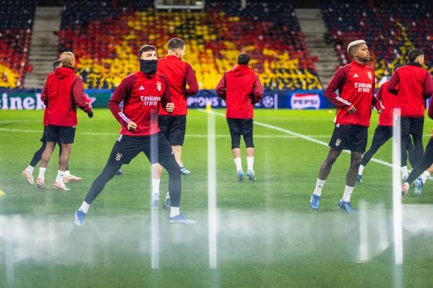Football, CL, Benfica Lisbon, Training