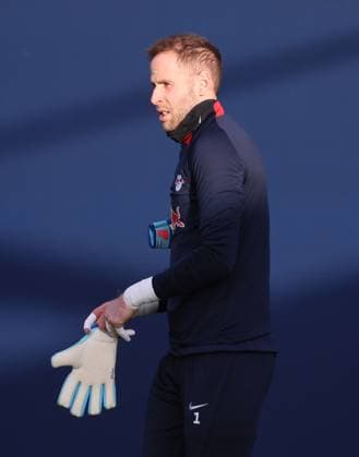 RB Leipzig training Champions League Leipzig, 12 12 2023, RB training center, UEFA Champions League , RB Leipzig final training on the day before RBL v Young Boys Bern , In the picture goalkeeper Peter Gulacsi 1, RB Leipzig , Picture Point