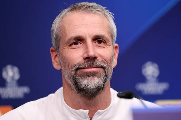 RB Leipzig PK Champions League Leipzig, 12 12 2023, RB Academy, UEFA Champions League , RB Leipzig press conference on the eve of RBL v Young Boys Bern , In the picture coach Marco Rose RB Leipzig , Picture Point