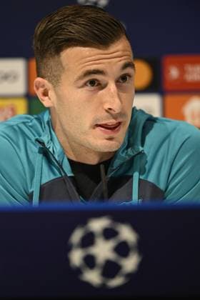 Barcelona s Inaki Pena pictured during a press conference, PK, Pressekonferenz of Spanish club FC Barcelona, Barca on Tuesday 12 December 2023 in Antwerp. The team is preparing for tomorrow s game against Belgian soccer team Royal Antwerp FC, on day six of the Champions League group stage, in group H. TOM GOYVAERTS TomxGoyvaerts  x82173147x