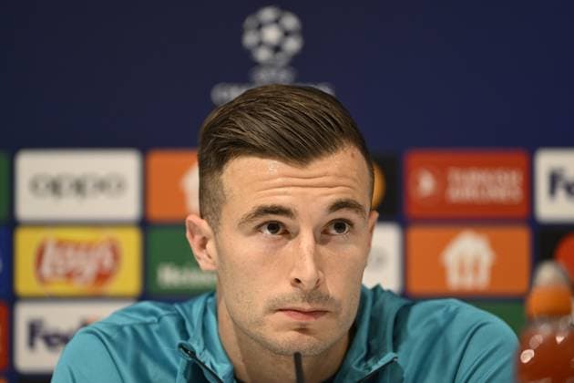 Barcelona s Inaki Pena pictured during a press conference, PK, Pressekonferenz of Spanish club FC Barcelona, Barca on Tuesday 12 December 2023 in Antwerp. The team is preparing for tomorrow s game against Belgian soccer team Royal Antwerp FC, on day six of the Champions League group stage, in group H. TOM GOYVAERTS TomxGoyvaerts  x82173256x