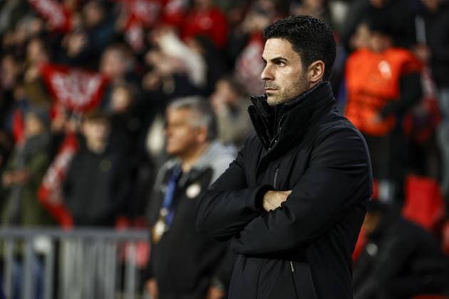 EINDHOVEN - Arsenal FC coach Mikel Arteta during the UEFA Champions League group B match between PSV Eindhoven and Arsenal FC at the Phillips stadium on December 12, 2023 in Eindhoven, Netherlands. ANP MAURICE VAN STEEN UEFA Champions League 2023 24 2023 2024 xVIxANPxSportx xxANPxIVx 486125653 originalFilename: 486125653.jpg