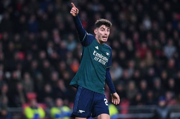Soccer Champions League matchday 6 PSV Eindhoven FC Arsenal on 12 12 2023 at the Philips Stadium in Eindhoven Kai Havertz Arsenal xRx