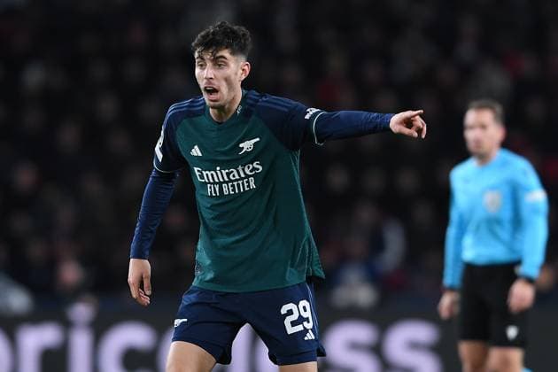 Soccer Champions League matchday 6 PSV Eindhoven FC Arsenal on 12 12 2023 at the Philips Stadium in Eindhoven Kai Havertz Arsenal xRx