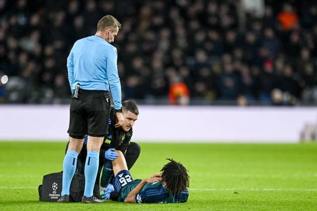 EINDHOVEN, 12-12-2023, Philips Stadion, UEFA Champions League Football, season 2023 2024, Match between PSV and Arsenal. Care for Arsenal player Mohamed Elneny PSV - Arsenal  x23496799x Copyright: