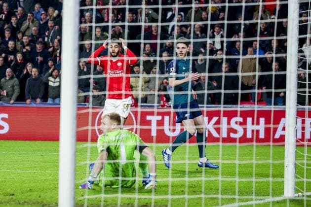 EINDHOVEN, 12-12-2023, Philips Stadium, UEFA Champions League season 2023 24, match between PSV and Arsenal, PSV player Ismael Saibari PSV - Arsenal  x23496930x Copyright: