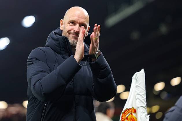 Manchester United, ManU v Bayern Munich Champions League 12 12 2023. Erik ten Hag Manager of Manchester United during the Champions League match between Manchester United and Bayern Munich at Old Trafford, Manchester, England on 12 December 2023. Editorial use only , Copyright: xNigelxKeenex PSI-18580-0005