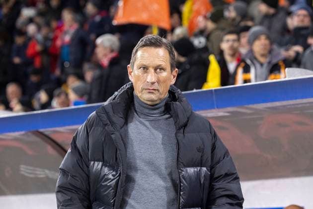 SOCCER - UEFA CL, RBS vs Benfica SALZBURG,AUSTRIA,12.DEC.23 - SOCCER - UEFA Champions League, group stage, Red Bull Salzburg vs SL Benfica. Image shows head coach Roger Schmidt (Benfica).  GEPAxpictures xGintarexKarpaviciute
