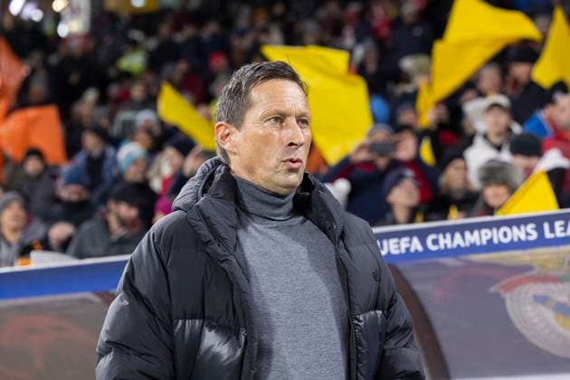 SOCCER - UEFA CL, RBS vs Benfica SALZBURG,AUSTRIA,12.DEC.23 - SOCCER - UEFA Champions League, group stage, Red Bull Salzburg vs SL Benfica. Image shows head coach Roger Schmidt (Benfica).  GEPAxpictures xGintarexKarpaviciute