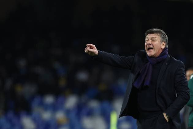 Foto Alessandro Garofalo LaPresse 12 dicembre 2023 Napoli, Italia calcio Napoli vs Braga Champions League 2023 2024 - stadio Diego Armando Maradona Nella foto: Walter Mazzarri allenatore (SSC Napoli); December 12, 2023 Naples, Italy sport soccer Napoli vs Braga - Champions League 2023 2024 - Diego Armando Maradona stadium. In the pic: Walter Mazzarri coach (SSC Napoli);  Copyright: xAlessandroxGarofalo LaPressex