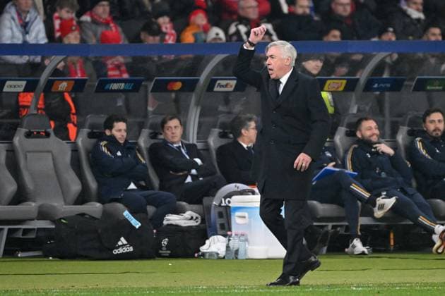 Football, Men, Season 2023 2024, UEFA Champions League Group C, Matchday 6 , 1 FC Union Berlin Real Madrid, v l Coach Carlo Ancelotti Real Madrid , 12 12 2023, Copyright: xMatthiasxKochx