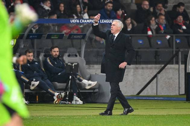 Football, Men, Season 2023 2024, UEFA Champions League Group C, Matchday 6 , 1 FC Union Berlin Real Madrid, v l Coach Carlo Ancelotti Real Madrid , 12 12 2023, Copyright: xMatthiasxKochx