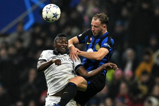 Sport Bilder des Tages Mg Milano 12 12 2023 - Champions League Inter-Real Sociedad foto Matteo Gribaudi Image nella foto: Carlos Augusto-Umar Sadiq 