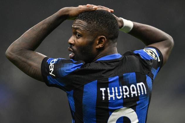 Mg Milano 12 12 2023 - Champions League Inter-Real Sociedad foto Matteo Gribaudi Image nella foto: Marcus Thuram 