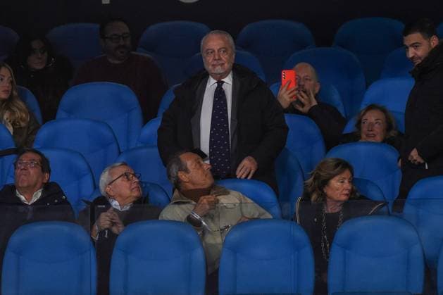 SSC Napoli v SC Braga - UEFA Champions League Aurelio De Laurentiis during the UEFA Champions League match between SSC Napoli and SC Braga at Stadio Diego Armando Maradona Naples Italy on 12 December 2023. Naples Naples Italy  Copyright: xFrancoxRomanox originalFilename:romano-sscnapol231212_np7QQ.jpg