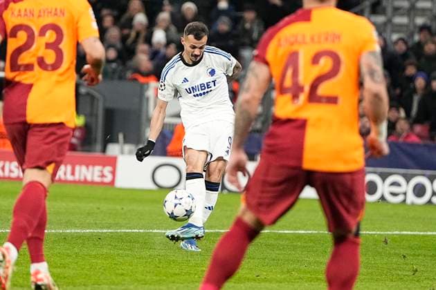 FC Koebenhavns Diogo Goncalves 9 Champions League match between FC Koebenhavn and Galatasaray SK in the sixth round of Group A at Parken, Koebenhavn, Tuesday, December 12, 2023 , Copenhagen Denmark  Copyright: MadsxClausxRasmussenx COP14438 spdk20231212-210454-L