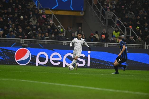 Takefusa Kubo of Real Sociedad during the UEFA Champions League match between Inter FC Internazionale and Real Sociedad, on December 12, 2023, at Giuseppe Meazza San Siro Siro stadium in Milan, Italy. Photo Tiziano Ballabio  Copyright: xTizianoxBallabio IPAxSportx xipax xx IPA_42177192 IPA_Agency_IPA42177192