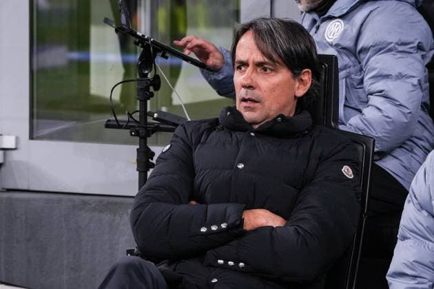 MILAN, ITALY DECEMBER 12 head coach Simone Inzaghi of Inter during the UEFA Champions League Group Stage match between FC Internazionale and Real Sociedad at Stadio Giuseppe Meazza on December 12, 2023 in Milan, Italy Copyright: xJustPictures.ch JarixPestelaccix jp-en-EuSpIm-Inter_Sociedad_12Dec2023_JAR_00002