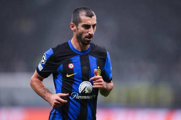 MILAN, ITALY DECEMBER 12 Henrikh Mkhitaryan of Inter during the UEFA Champions League Group Stage match between FC Internazionale and Real Sociedad at Stadio Giuseppe Meazza on December 12, 2023 in Milan, Italy Copyright: xJustPictures.ch JarixPestelaccix jp-en-EuSpIm-Inter_Sociedad_12Dec2023_JAR_00021