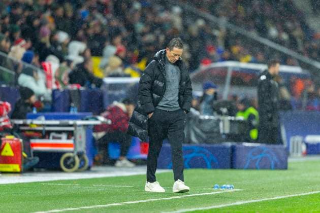 SOCCER - UEFA CL, RBS vs Benfica SALZBURG,AUSTRIA,12.DEC.23 - SOCCER - UEFA Champions League, group stage, Red Bull Salzburg vs SL Benfica. Image shows head coach Roger Schmidt (Benfica).  GEPAxpictures xGintarexKarpaviciute