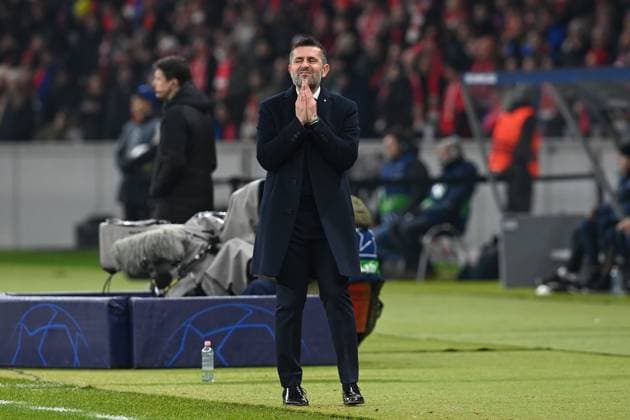 Football, Men, Season 2023 2024, UEFA Champions League Group C, Matchday 6 , 1 FC Union Berlin Real Madrid, v l Coach Nenad Bjelica 1 FC Union Berlin , 12 12 2023, Copyright: xMatthiasxKochx