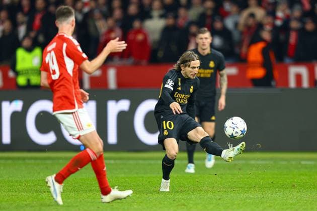 2023.12.12 Berlin Pilka nozna UEFA Liga Mistrzow Union Berlin - Real Madryt N z Luka Modric Foto Pawel Andrachiewicz PressFocus 2023.12.12 Berlin Football UEFA Champions League Union Berlin - Real Madrid Luka Modric Credit: Pawel Andrachiewicz PressFocus NEWSPIX.PL --- Newspix.pl  20231212_PF_PA083