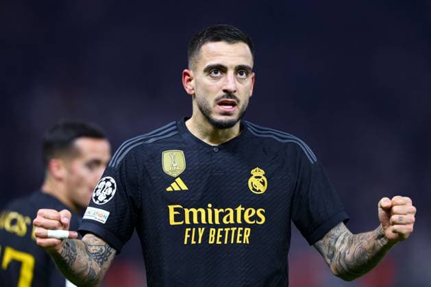 2023.12.12 Berlin Pilka nozna UEFA Liga Mistrzow Union Berlin - Real Madryt N z Joselu bramka gol radosc na 2-1 Foto Pawel Andrachiewicz PressFocus 2023.12.12 Berlin Football UEFA Champions League Union Berlin - Real Madrid Joselu bramka gol radosc na 2-1 Credit: Pawel Andrachiewicz PressFocus NEWSPIX.PL --- Newspix.pl  20231212_PF_PA098