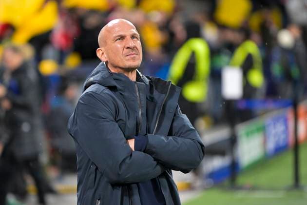 SOCCER - UEFA CL, RBS vs Benfica SALZBURG,AUSTRIA,12.DEC.23 - SOCCER - UEFA Champions League, group stage, Red Bull Salzburg vs SL Benfica. Image shows head coach Gerhard Struber (RBS).  GEPAxpictures xChristianxMoser