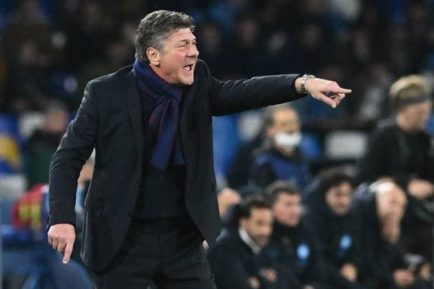 UEFA Champions League football match - SSC Napoli vs SC Braga Walter Mazzarri coach of SSC Napoli gesticulates during the Uefa Champions League between SSC Napoli vs SC Braga at Diego Armando Maradona Stadium Naples Italy  Copyright: xIPAxSport ABACAx