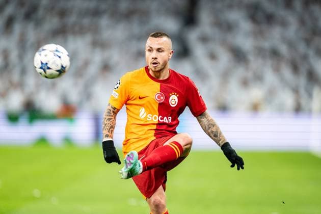 FC Copenhagen v Galatasaray, UEFA Champions League, Copenhagen, Denmark Copenhagen, Denmark. 12th, December 2023. Angelino (3) of Galatasaray seen during the UEFA Champions League match between FC Copenhagen and Galatasaray at Parken in Copenhagen. Copenhagen Denmark  Copyright: xGonzalesxPhoto FrederikkexJensenx