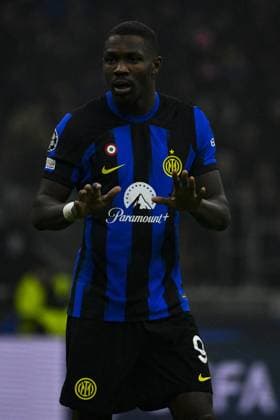 Fußball, CL, Inter Mailand - Real Sociedad San Sebastian UEFA Champions League football match - Inter - FC Internazionale vs Real Sociedad De Futbol Marcus Thuram of F.C. Inter during the 6th day of the UEFA Champions League Group D between F.C. Internazionale Milano vs Real Sociedad De Futbol on 12 December 2023 at the San Siro Stadium in Milan, Italy. Milan Italy  Copyright: xIPAxSport ABACAx