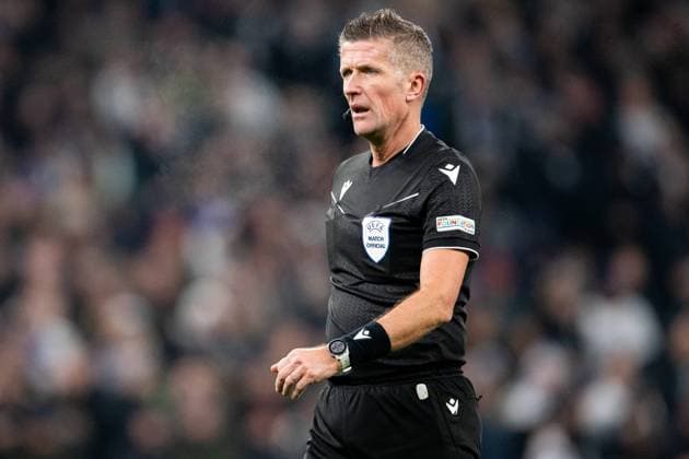 12.12.2023 KOPENHAGA ( COPENHAGEN - DENMARK ) PILKA NOZNA ( FOOTBALL ) UEFA LIGA MISTRZOW SEZON 2023 2024 ( UEFA CHAMPIONS LEAGUE 2023 2024 ) MECZ FC KOPENHAGA - GALATASARAY ( GAME ) NZ Referee Daniele Orsato FOTO MATEUSZ SLODKOWSKI CYFRASPORT NEWSPIX.PL --- Newspix.pl  20231212_CS_MS_013