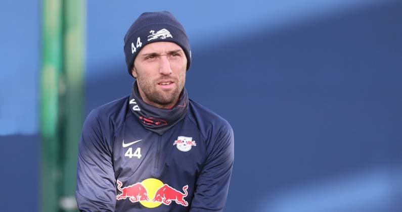 RB Leipzig training Champions League Leipzig, 12 12 2023, RB training center, UEFA Champions League , RB Leipzig final training the day before RBL v Young Boys Bern , In the picture Kevin Kampl 44, RB Leipzig , Picture Point