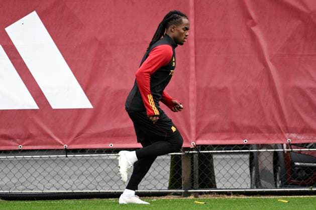 Renato Sanches of AS Roma trains the day before the Europa League Group G football match between AS Roma and Sheriff at Fulvio Bernardini sporting center in Rome (Italy), December 13rd, 2023. andreaxstaccioli