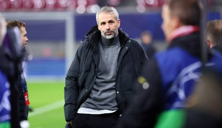 RB Leipzig Young Boys Bern Champions League Leipzig, 13 12 2023, Red Bull Arena, Football , UEFA Champions League, Group G , Matchday 6, RB Leipzig vs Young Boys Bern , In the picture coach Marco Rose, RB Leipzig , Photo for editorial use only , UEFA regulations prohibit any use of photographs as image sequences and or quasi video ,