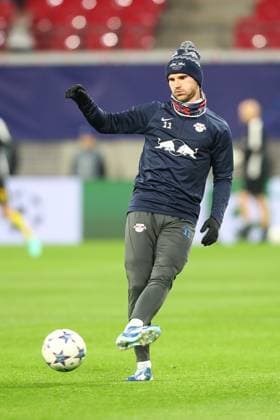 13 12 2023, xtgx, Football UEFA Champions League, RB Leipzig Young Boys Bern emspor, v l Timo Werner Leipzig, 11 DFL DFB REGULATIONS PROHIBIT ANY USE OF PHOTOGRAPHS as IMAGE SEQUENCES and or QUASI VIDEO Leipzig
