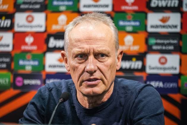 Football, EL, SC Freiburg, Press conference