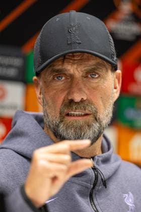 Football - UEFA Europa League - Group E - Royale Union Saint-Gilloise v Liverpool FC - MD-1 BRUSSELS, BELGIUM - Wednesday, December 13, 2023: Liverpool s manager Jürgen Klopp during a press conference, PK, Pressekonferenz at the Constant Vanden Stock Stadium ahead of the UEFA Europa League Group E matchday 6 game between Royale Union Saint-Gilloise and Liverpool FC. (Photo by David Rawcliffe Propaganda) BRUSSELS Constant Vanden Stock Stadium BRUSSELS-CAPITOL-REGION BELGIUM  Copyright: xDavidxRawcliffex P2023-12-13-Union_SG_Liverpool_MD-1-8