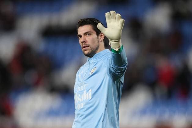 CRVENA ZVEZDA vs MANCHESTER CITY STEFAN ORTEGA goalie football Crvena zvezda vs Manchester City UEFA Champions league match at Rajko Mitic stadium, Belgrade 13.12.2023 Foto: Belgrade Rajko Mitic stadium Serbia Copyright: xMarkoxMetlasx xMNxPressx