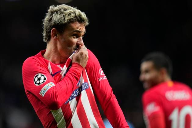 Antoine GriezmannÊof Atletico de Madrid celebrates goalÊduring Atletico de Madrid vs Lazio Champions League match on December 13, 2023 at Civitas Metropolitano Stadium in Madrid, Spain. Photo: Senis Cebolla ALFAQUI Madrid Civitas Metropolitano Stadium Spain Copyright: xSenisxCebollax xALFAQUIx