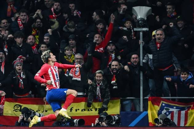 Mg Madrid (Spagna) 13 12 2023 - Champions League Atletico Madrid-Lazio foto Matteo Gribaudi Image nella foto: esultanza gol Antoine Griezmann 
