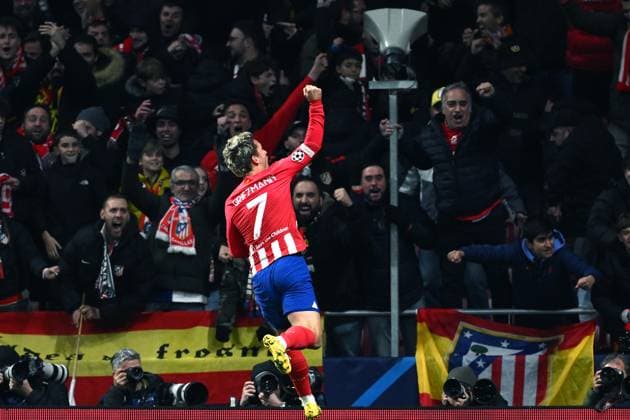 Mg Madrid (Spagna) 13 12 2023 - Champions League Atletico Madrid-Lazio foto Matteo Gribaudi Image nella foto: esultanza gol Antoine Griezmann 