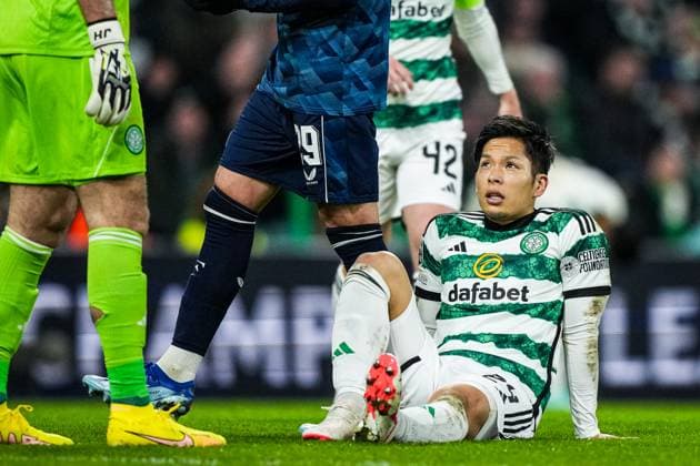 UEFA Champions League: Celtic v Feyenoord Glasgow - Tomoki Iwata of Celtic during the 6th leg of the UEFA Champions League group stage between Celtic v Feyenoord at Celtic Park on 13 December 2023 in Glasgow, Scotland. Copyright: xTomxBodex
